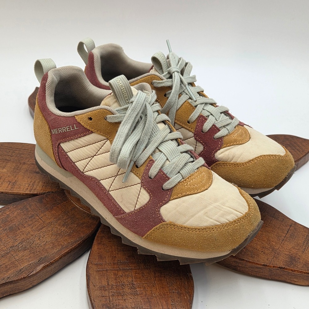 Merrell Womens 7 Alpine Sneaker J62530 Multi Color Tan Burgundy Gold